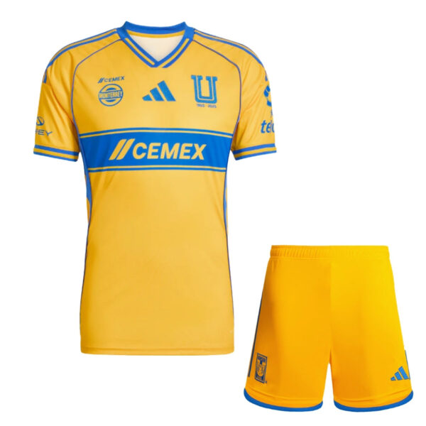 Kids kit Tigres Home Fan Jersey 2025/26 - Imagem 1