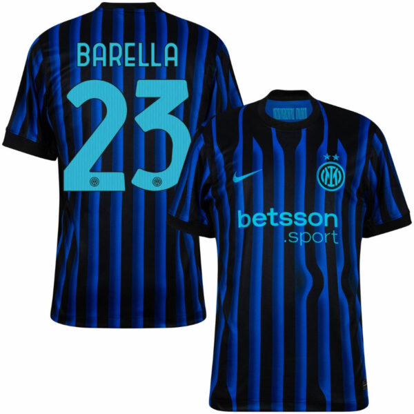 Inter Milan Home Barella 23 Home Fan Jersey 2025/26 - Imagem 1