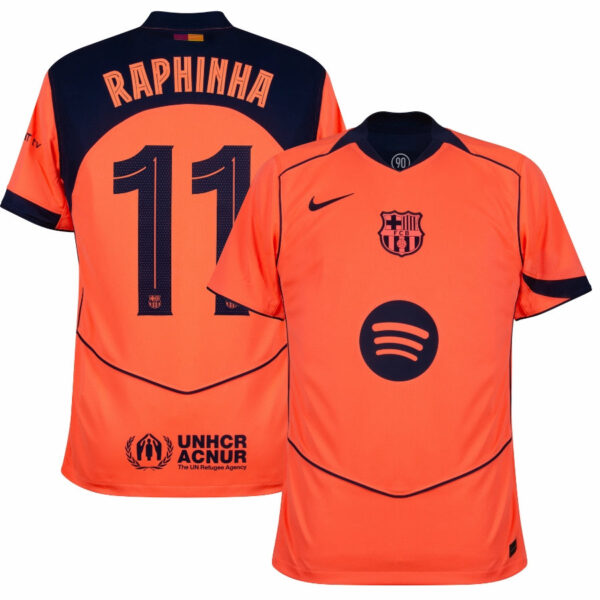 Barcelona Third Raphinha 11  Fan Jersey 2025/26 - Imagem 1