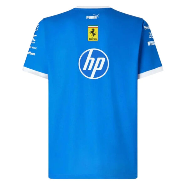 Scuderia Ferrari 2025 Team Monza T-Shirt -  Formula 1 F1 Formula One Blue Scozia - Imagem 2