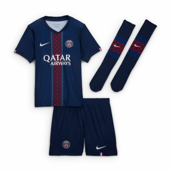 CopiadeTextodoseuparagrafo-2025-09-10T195303.345 Kids KIT PSG Home Fan Jersey 2025/26 - Imagem 1