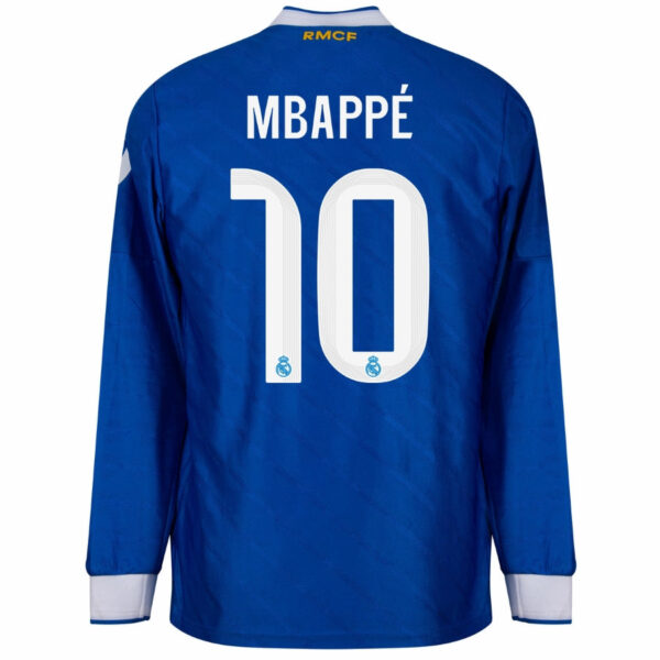 Real Madrid Third Mbappé 10 Fan Jersey Long Sleeve 2025/26 - Imagem 2