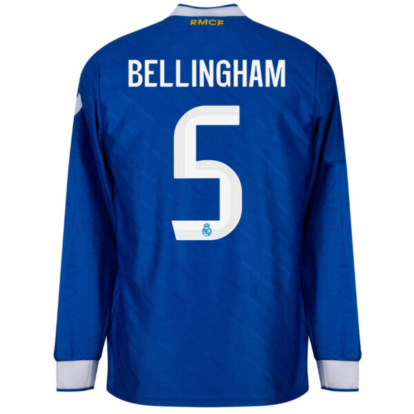 Real Madrid Third Bellingham 5 Fan Jersey Long Sleeve 2025/26 - Imagem 2