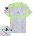 Manchester City Third Fan Jersey 2025/26 Patches UCL + 10th Anniversary UEFA.