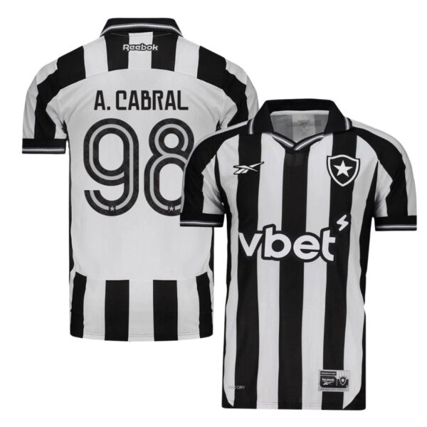 Botafogo A.Cabral 98 Home Fan Jersey 2025/26 - Imagem 1