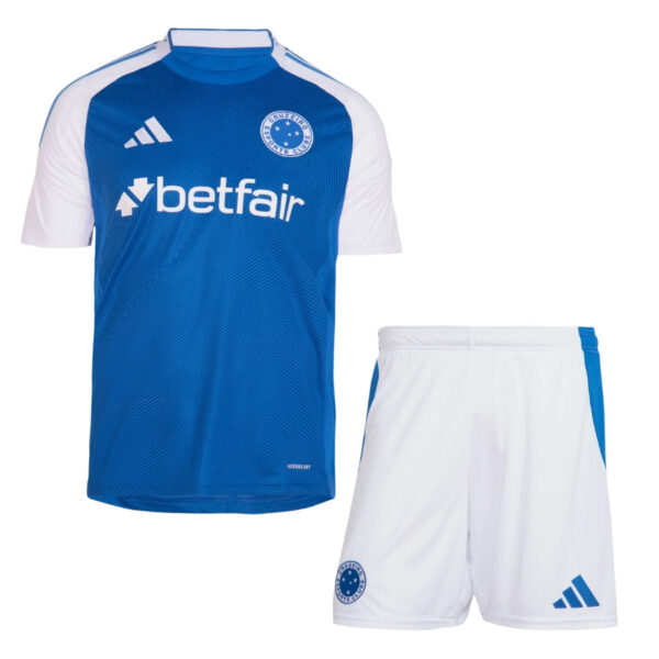 Kids Kit Cruzeiro Home Fan Jersey 2025/26 - Imagem 1