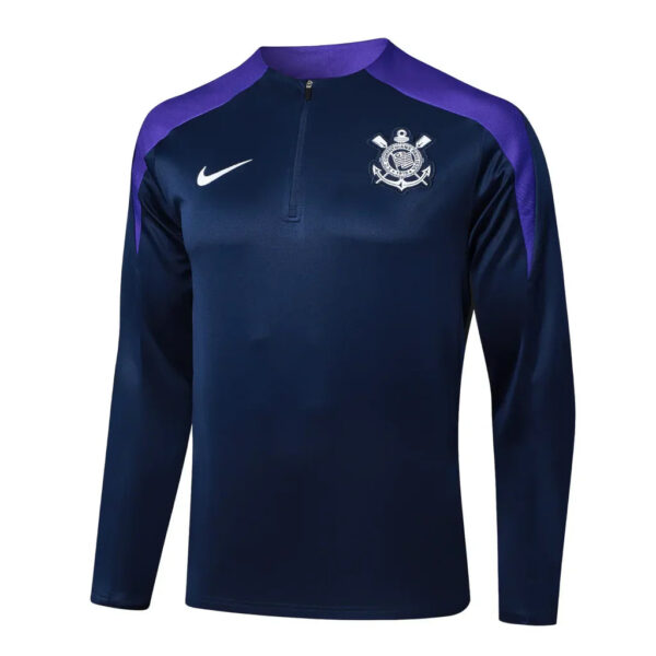 Kit Corinthians Short Zipper Training Purple 2024/25 - Imagem 3