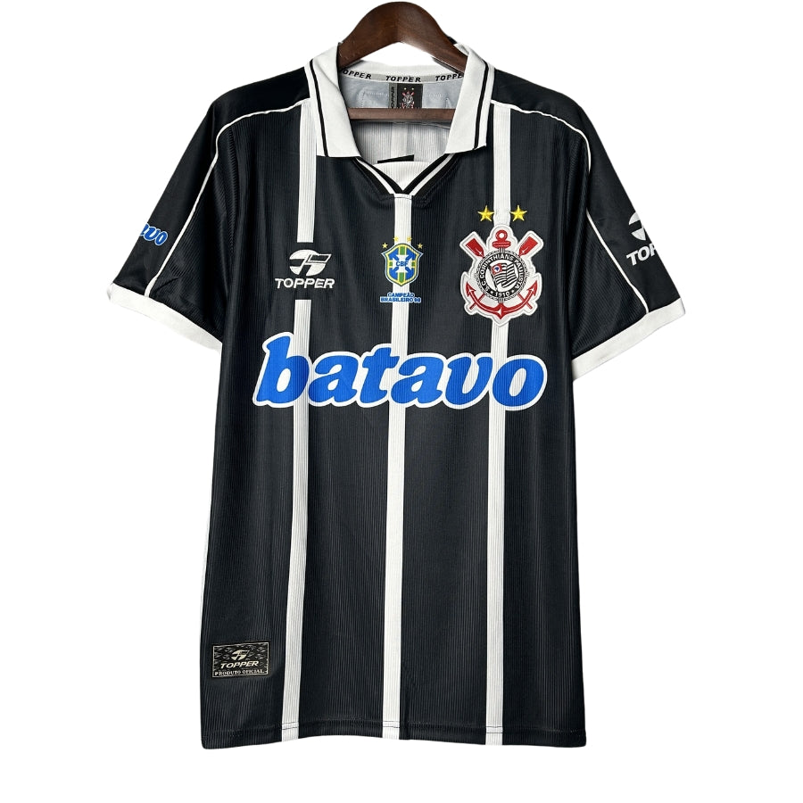 Designsemnome-2025-05-02T153358.752 Corinthians Home Retro Jersey 1999 - Imagem 1