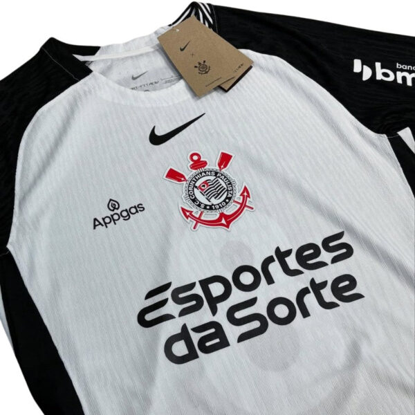 Corinthians Home AUTHENTIC PLAYER  2025/26 Full Sponsor (Official Printing) - Imagem 5