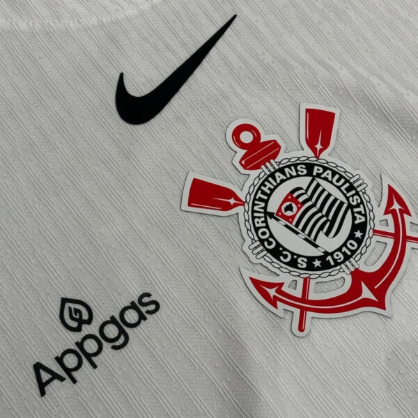 Corinthians Home AUTHENTIC PLAYER  2025/26 Full Sponsor (Official Printing) - Imagem 2
