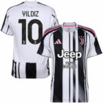 Juventus Home Yildiz 10 Fan Jersey 2025/26 Official Printing