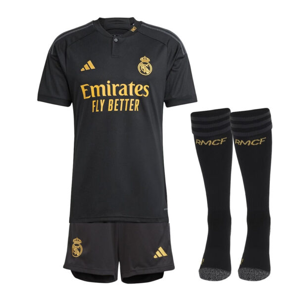 IMG-20230826-WA0017 Kids KIT Real Madrid Third Jersey 2024/25 - Imagem 1