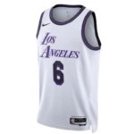 LeBron James Los Angeles Lakers Unisex 2023 NBA Jersey - City Edition - White - Imagem 2