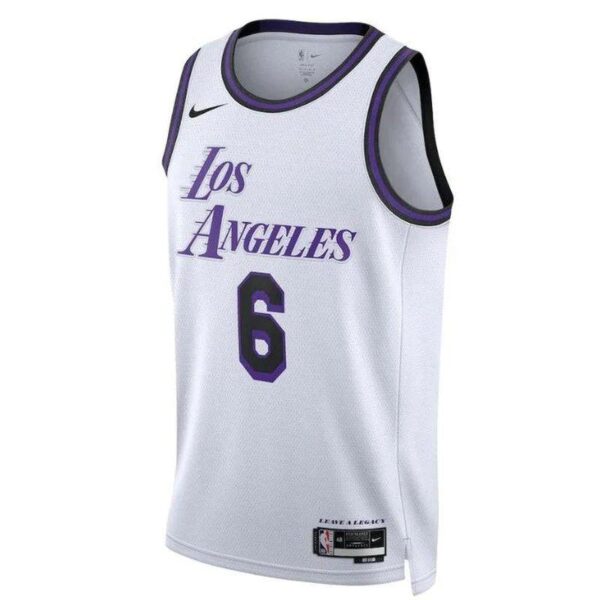 LeBron James Los Angeles Lakers Unisex 2023 NBA Jersey - City Edition - White - Imagem 2