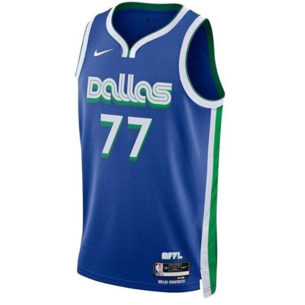 Luka Dončić - Dallas Mavericks Unisex 2023 NBA Jersey - City Edition - Blue - Imagem 2