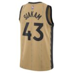 Pascal Siakam Toronto Raptors Unisex 23/24 NBA Jersey - Gold - City Edition - Imagem 3