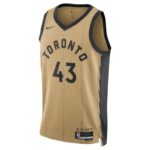 Pascal Siakam Toronto Raptors Unisex 23/24 NBA Jersey - Gold - City Edition - Imagem 2