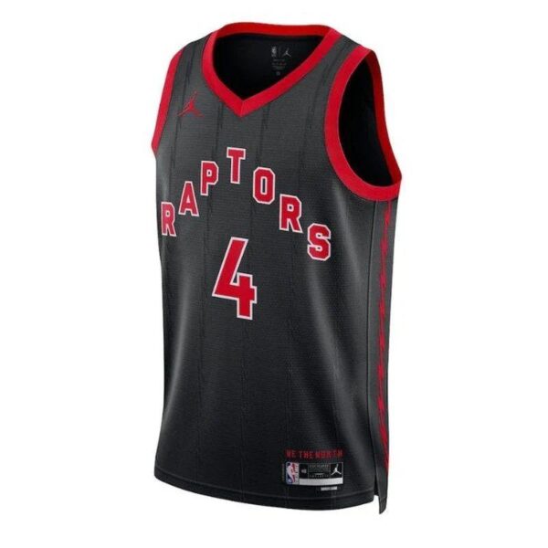 Scottie Barnes Toronto Raptors 2023 NBA Jersey - Statement Edition - Black - Imagem 2