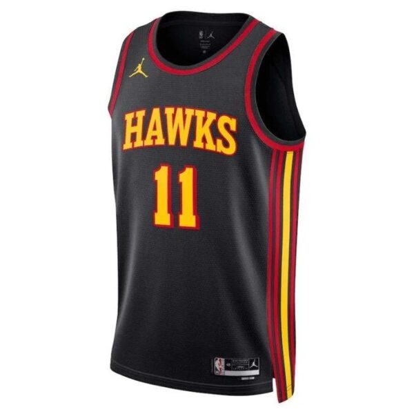 Trae Young Atlanta Hawks 2023 Statement Edition NBA Jersey - Black - Imagem 2