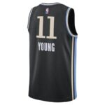 Trae Young Atlanta Hawks Unisex 23/24 NBA Jersey - Black - City Edition - Imagem 3