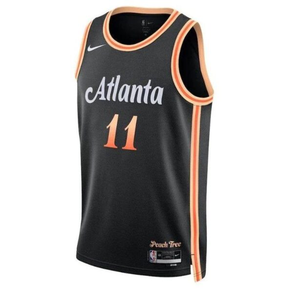 Trae Young Atlanta Hawks Unisex 2023 NBA Jersey - City Edition - Black - Imagem 2