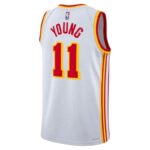 Trae Young Atlanta Hawks Unisex 2023 NBA Jersey - Association Edition - White - Imagem 3