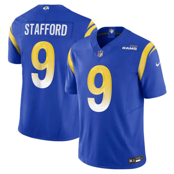 NFLLosAngelesRamsRoyalMatthewStafford9Limited NFL Los Angeles Rams Royal Matthew Stafford 9 Limited - Imagem 1