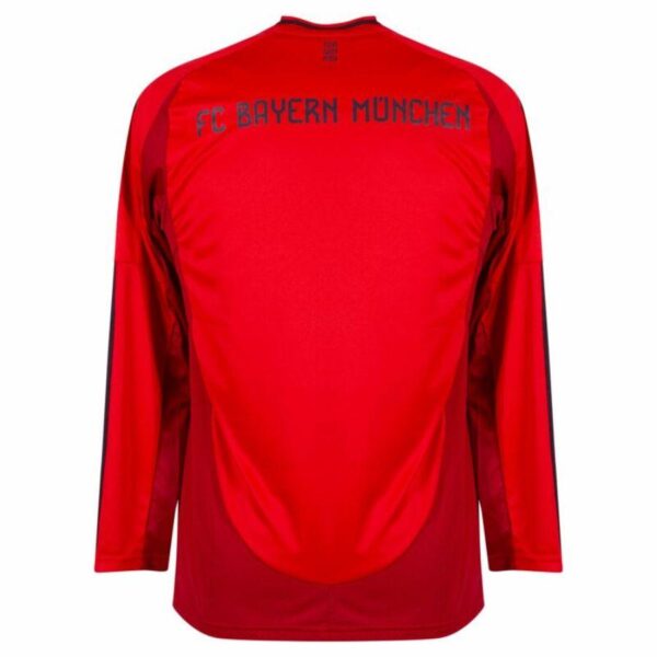 Bayern München Home Long Sleeve Fan Jersey 2024/25 Patches UCL UEFA Foundation (Official Printing) - Imagem 2