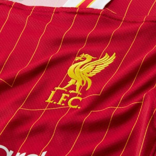 Liverpool Darwin 9 Home 2024/25 Patches UCL UEFA Foundation (Official Printing) - Imagem 4