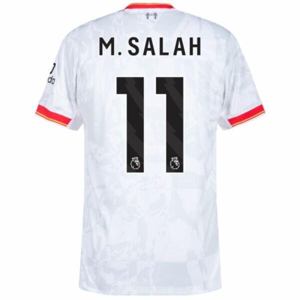 Liverpool Mohamed Salah 11 Away 2024/25 Patches UCL UEFA Foundation (Official Printing) - Imagem 2