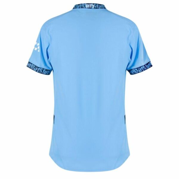 Manchester City Home 2024/25 Patches UCL UEFA Foundation (Official Printing) - Imagem 2