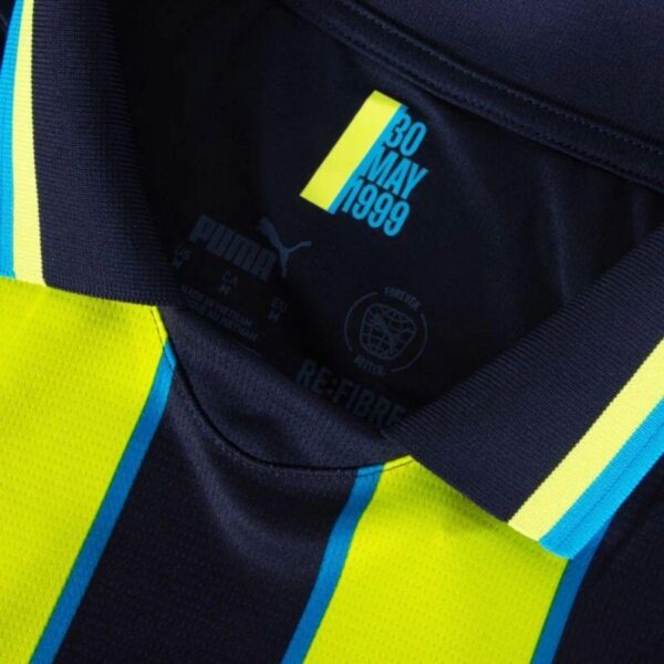 Manchester City Away 2024/25 Patches UCL UEFA Foundation (Official Printing) - Imagem 3