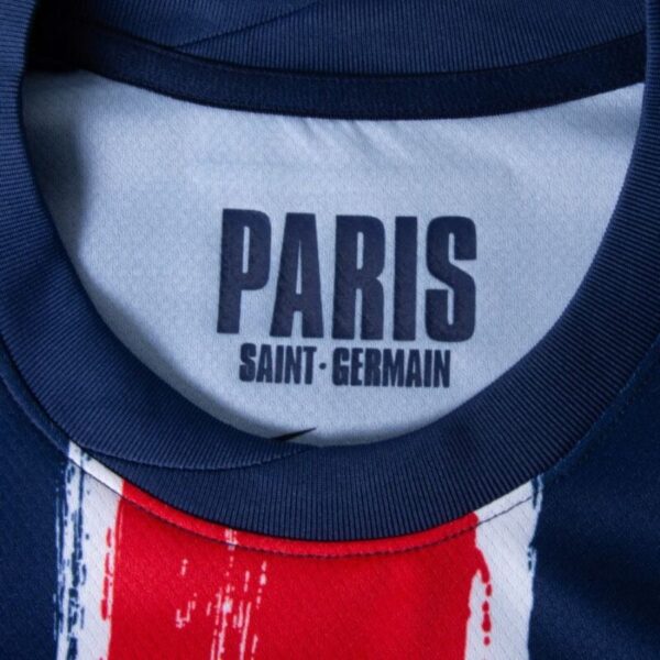 Paris Saint-Germain Barcola 29 Fan Jersey Home 2024/25 Patches UCL UEFA Foundation (Official Printing) - Imagem 3