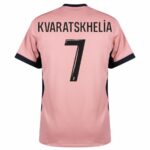 Paris Saint-Germain Kvaratskhelia 7 Fan Jersey Third Jordan 2023/24 Patches UCL UEFA Foundation (Official Printing) - Imagem 2