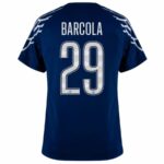 Paris Saint-Germain Barcola 29 Fan Jersey Fourth Jordan 2024/25 Patches UCL UEFA Foundation (Official Printing) - Imagem 2