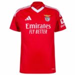 Benfica Home Fan Jersey 2024/25 Patches UCL UEFA Foundation (Official Printing) - Imagem 5