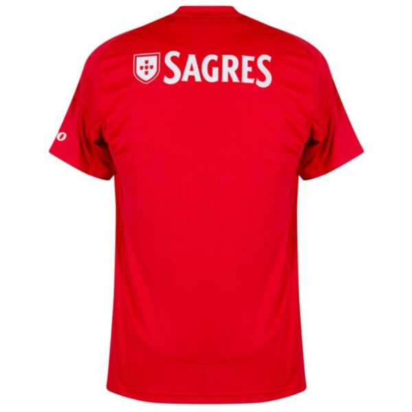 Benfica Home Fan Jersey 2024/25 Patches UCL UEFA Foundation (Official Printing) - Imagem 2