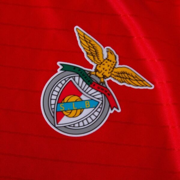 Benfica Home Fan Jersey 2024/25 Patches UCL UEFA Foundation (Official Printing) - Imagem 3