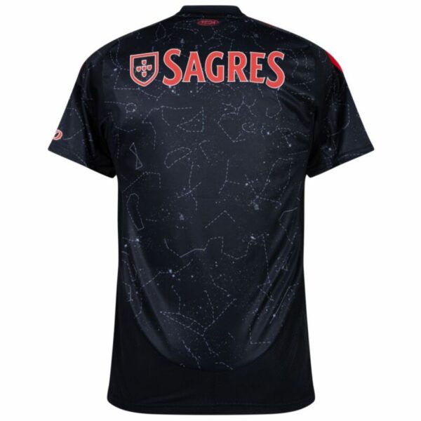 Benfica Away Fan Jersey 2024/25 Patches UCL UEFA Foundation (Official Printing) - Imagem 2