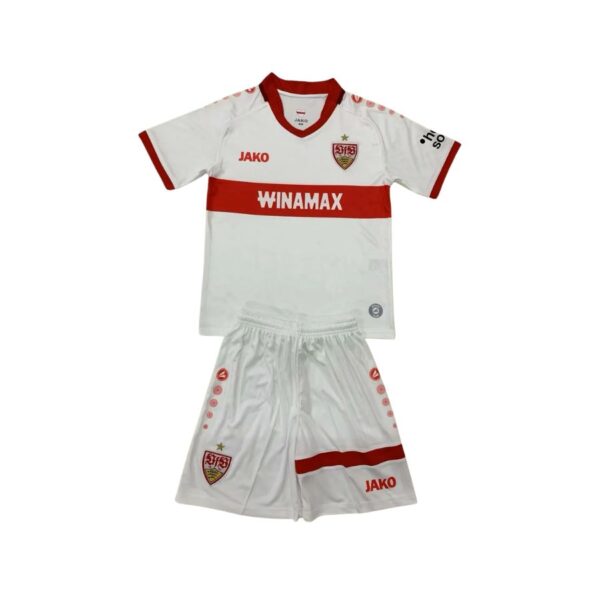 Kids Kit VfB Stuttgart Home Fan Jersey 2024/25 - Imagem 1