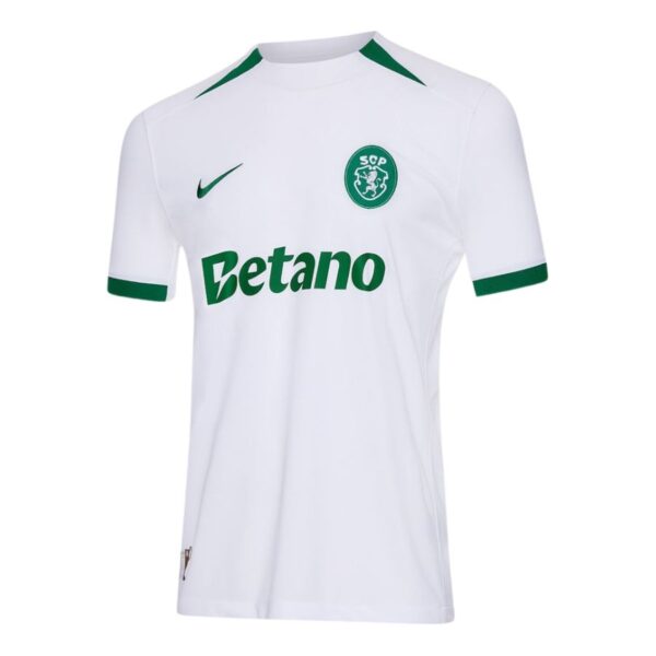 Sporting CP Fan Jersey Away 2024/25 Patches UCL UEFA Foundation (Official Printing) - Imagem 3