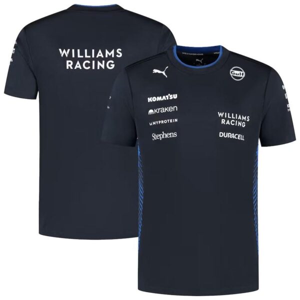 Williams Racing 2025 Team Set Up T-Shirt Formula 1 F1 Formula One - Imagem 1