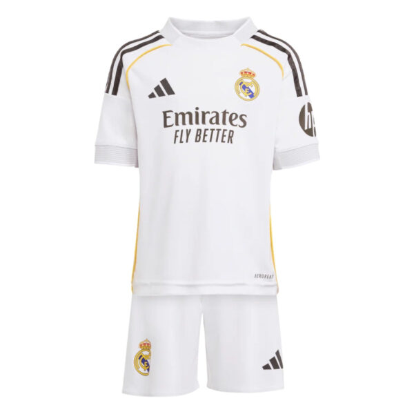 Kids Kit Real Madrid Home Fan Jersey 2025/26 - Imagem 1