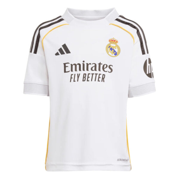 Kids Kit Real Madrid Home Fan Jersey 2025/26 - Imagem 3