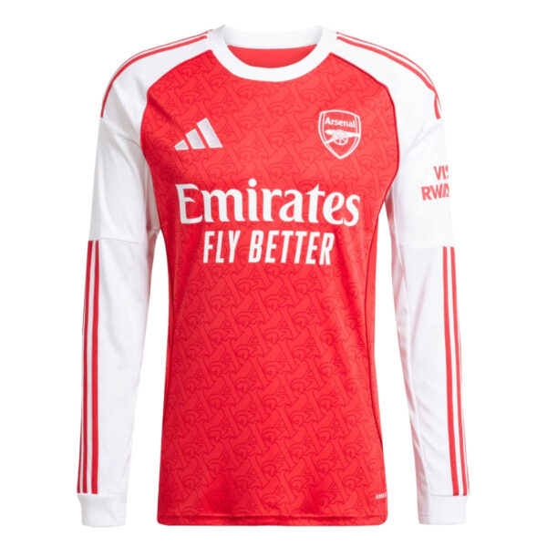 Textodoseuparagrafo-2025-06-06T180219.704 Arsenal Long Sleeve Home Fan Jersey 2025/26 - Imagem 1