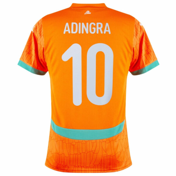 Ivory Coast Adingra 10 Home Fan Jersey 2025/26 - Imagem 2