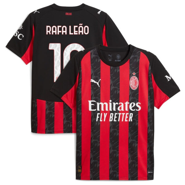 Milan Rafael Leão 10 Home Fan Jersey 2025/26 - Imagem 1