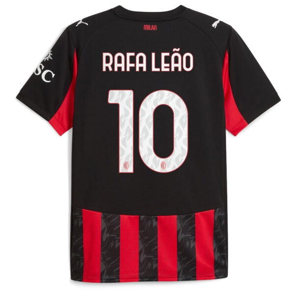 Milan Rafael Leão 10 Home Fan Jersey 2025/26 - Imagem 2