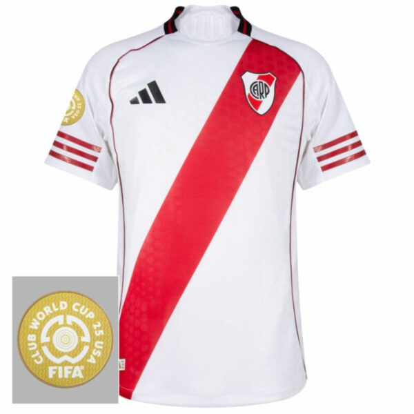 River Plate Home Fan Jersey 2025/26 Patch Club World Cup - Imagem 1