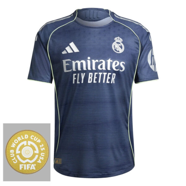 Real Madrid Away Fan Jersey 2025/26 Patch Club World Cup - Imagem 1